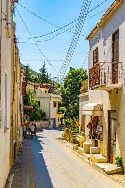 Узкая Улица Старом Городе Бейлербеи Кипр — стоковое фото