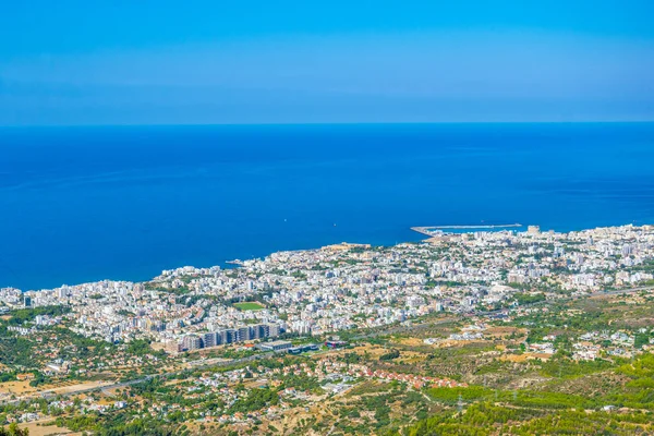 Kyrenia Girne Viewed Hilarion Castle Cypru — Stock Photo, Image