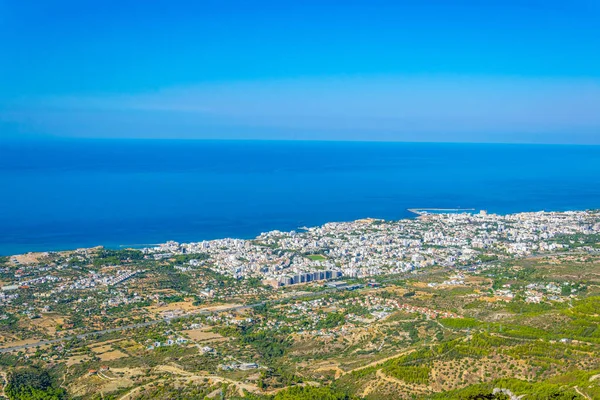 Kyrenia Girne Viewed Hilarion Castle Cypru — Stock Photo, Image