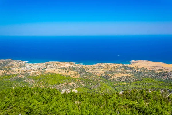 Vista Aérea Litoral Península Karpaz Cypru — Fotografia de Stock