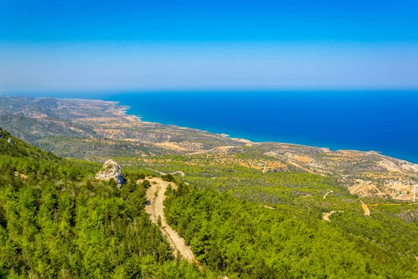 Veduta Aerea Del Mare Della Penisola Karpaz Liguu — Foto Stock