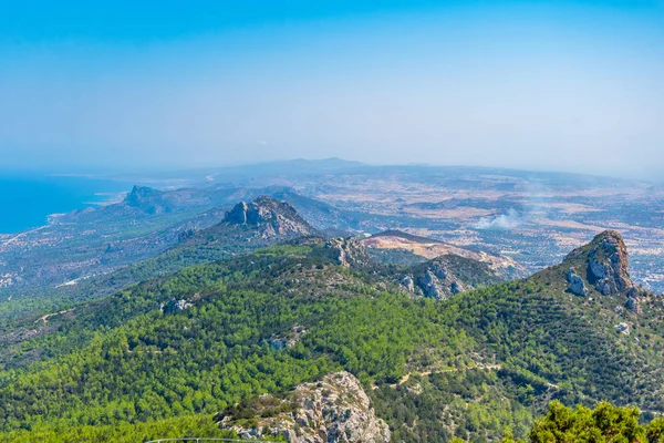 Vista Sobre Península Karpaz Norte Chipre Desde Castillo Kantara — Foto de Stock