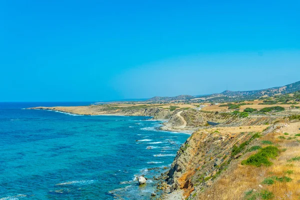 Vue Aérienne Bord Mer Péninsule Karpaz — Photo