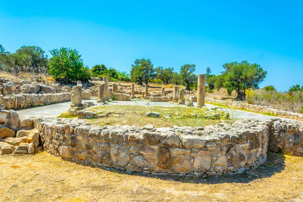 Ruínas Basílica Agia Triada Península Karpaz Cypru — Fotografia de Stock