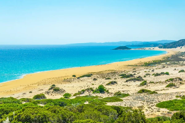 Karpaz Yarımadası'Cypru sonunda yer alan ünlü Altın beach