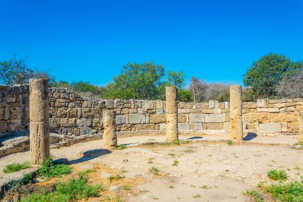 Ruinas Del Gimnasio Antiguo Sitio Arqueológico Salamis Cerca Famagusta Jalá — Foto de Stock
