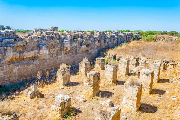 Ruïnes Van Oude Salamis Archeologische Site Buurt Van Famagusta Cypru — Stockfoto