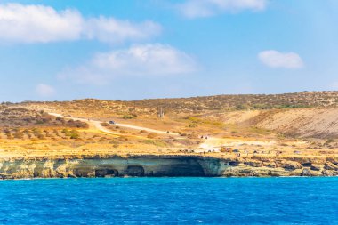 Cape greco adlı deniz mağaralarda Güneydoğu cypru