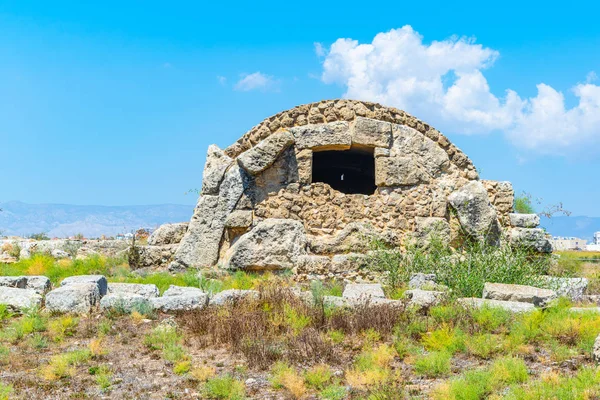 Ruínas Antigas Necrópolis Salamis Perto Famagusta Cypru — Fotografia de Stock