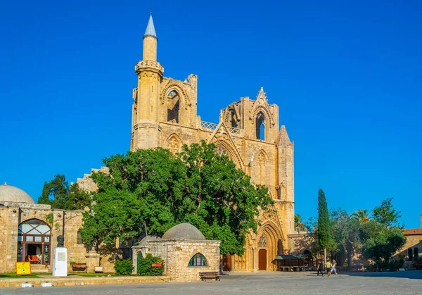 Régi Város Famagusta Lala Mustafa Pasa Mecset Cypru — Stock Fotó