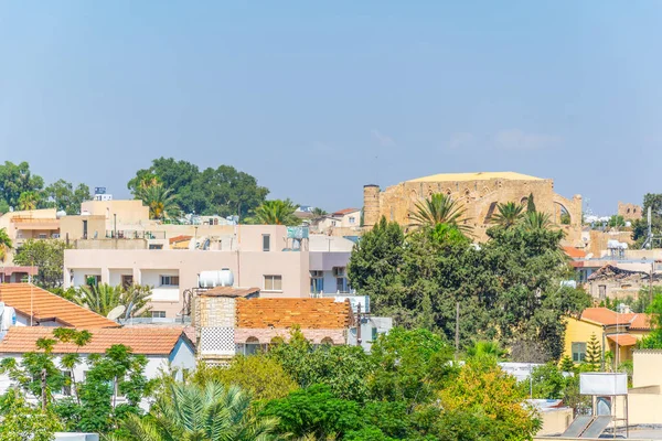 Luchtfoto Van Sinan Pasja Moskee Famagusta Cypru — Stockfoto