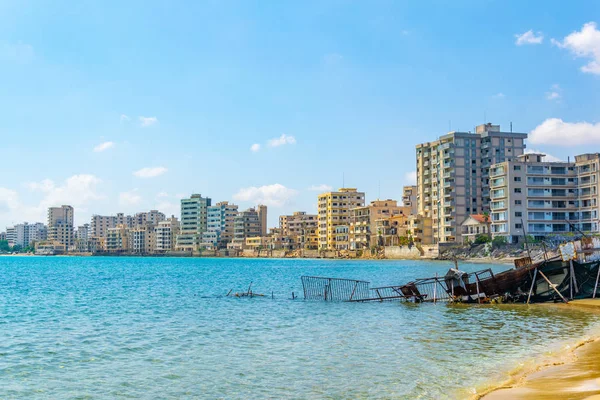 Ruins Hotels Varosia District Famagusta Cypru — Stock Photo, Image