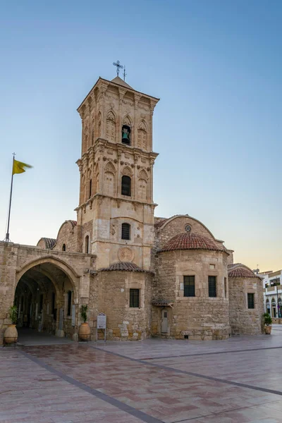 Gün Batımı Görünümü Kilisesi Saint Lazarus Larnaka Cypru — Stok fotoğraf