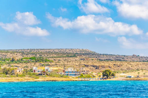 Edifici Sparsi Sul Litorale Capo Greco Ciad — Foto Stock