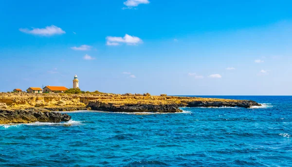 Маяк Мысе Греко Кипр — стоковое фото