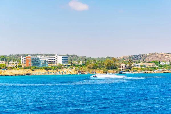 Hotelresorts Stranden Gelegen Buurt Van Pernera Cypru — Stockfoto