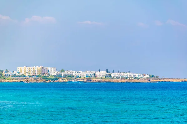 Hotel Kurorty Plaże Położone Pobliżu Pernera Cyprze — Zdjęcie stockowe