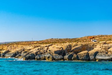 Cape greco adlı deniz mağaralarda Güneydoğu cypru