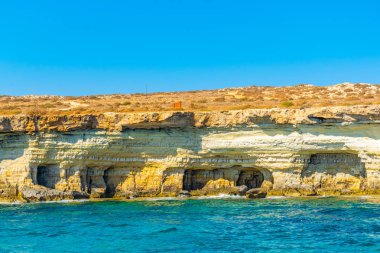 Cape greco adlı deniz mağaralarda Güneydoğu cypru