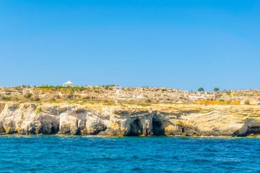Cape greco adlı deniz mağaralarda Güneydoğu cypru