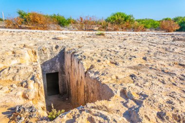 Makronissos mezar Cypru üzerinde Ayia Napa yakınındaki