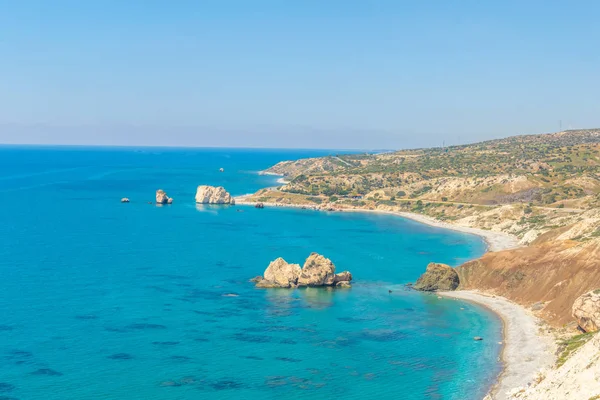 Petra Tou Romiou Alas Aphordite Rock Cypru — Stockfoto