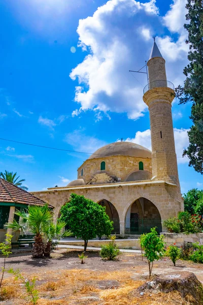 Hala Sultan Tekessi Mecset Közelében Larnaca Cypru — Stock Fotó