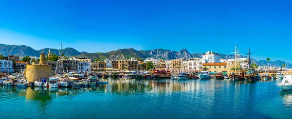 Kyrenia Cyprus Augustus 2017 Weergave Van Een Haven Kyrenia Girne — Stockfoto