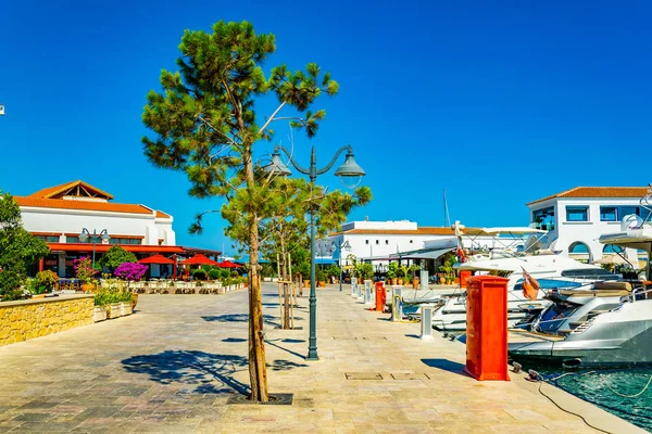 Limassol Cypr Sierpnia 2017 Restauracje Sklepy Marinie Limassol Cypru — Zdjęcie stockowe