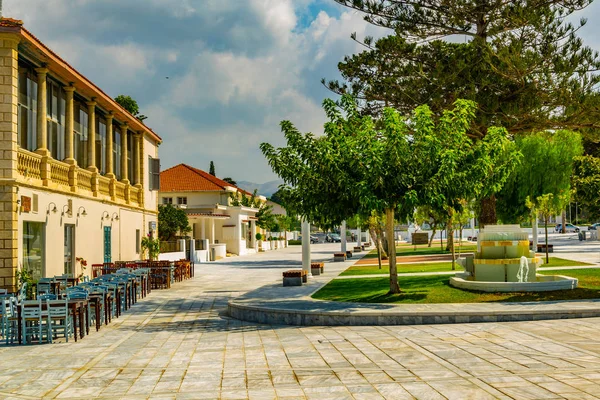 Paphos Chipre Agosto 2017 Vista Centro Moderno Paphos Cypru — Fotografia de Stock