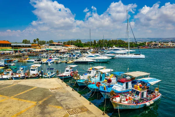 Paphos Zypern August 2017 Blick Auf Einen Hafen Paphos Cypru — Stockfoto