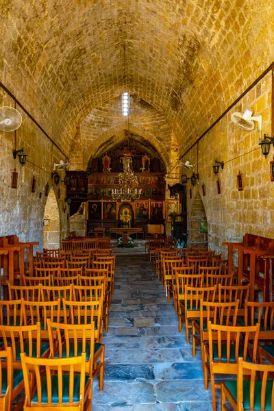 Paphos, Kıbrıs, 18 Ağustos 2017: Paphos, Cypru Agia iç Kyriaki Chrysopolitissa kilisede