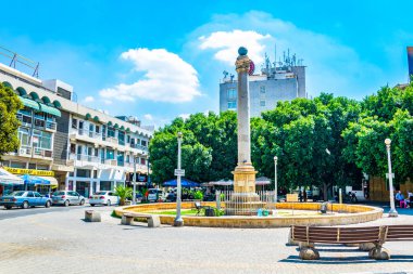 Lefkoşa, Kıbrıs, 24 Ağustos 2017: Lefkoşa sütununda Venedik Ağustos, Cypru güneşli bir günde sırasında görüntülendi?