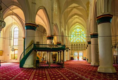 Lefkoşa, Kıbrıs, 24 Ağustos 2017: İç Lefkoşa, Cypru, Selimiye Camii