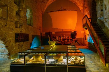 Girne, Kıbrıs, 25 Ağustos 2017: Girne Kalesi Cypru üzerinde içinin