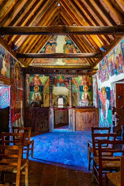 Pedoulas Cyprus Augustus 2017 Interieur Van Aartsengel Michaëlkerk Pedoulas Dorp — Stockfoto