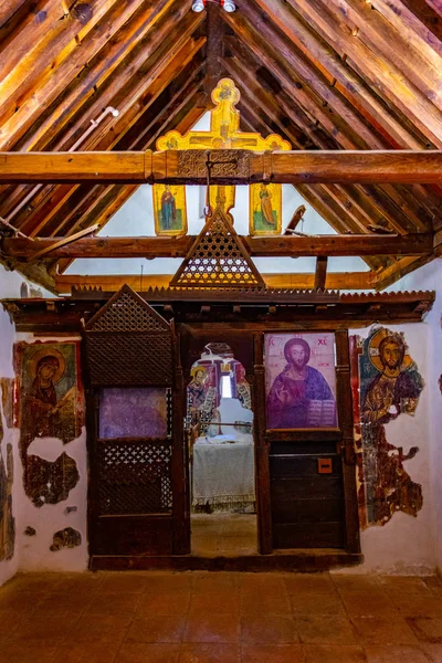 Moutoullas Cyprus Augustus 2017 Interieur Van Kerk Van Panagia Tou — Stockfoto