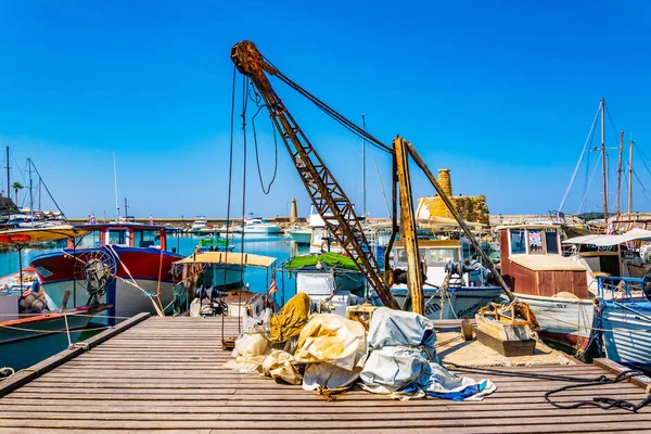 Kirenia Chipre Agosto 2017 Vista Puerto Kyrenia Girne Durante Soleado —  Fotos de Stock