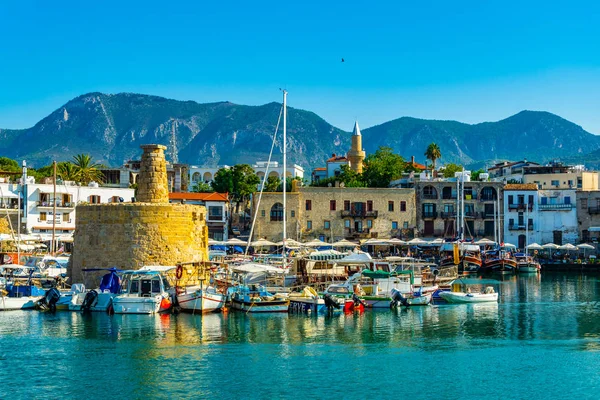 Kyrenia Cyprus Augustus 2017 Weergave Van Een Haven Kyrenia Girne — Stockfoto