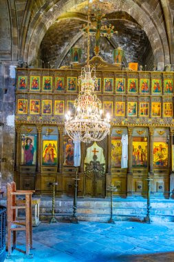 Beylerbeyi, Kıbrıs, 26 Ağustos 2017: İç Kuzey Cypru Beylerbeyi Köyü'nde Bellapais Manastırı