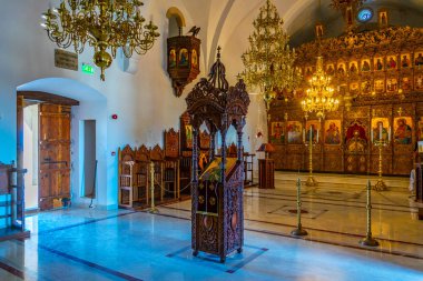 Dipkarpaz, Kıbrıs, 27 Ağustos 2017: İç Cypru üzerinde Apostolos Andreas Manastırı