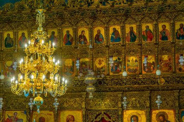 Dipkarpaz, Kıbrıs, 27 Ağustos 2017: İç Cypru üzerinde Apostolos Andreas Manastırı