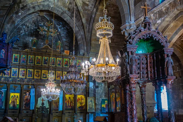 Beylerbeyi, Kıbrıs, 26 Ağustos 2017: İç Kuzey Cypru Beylerbeyi Köyü'nde Bellapais Manastırı