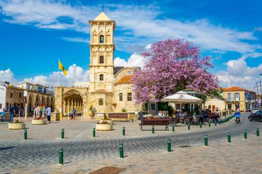 Larnaca, Kıbrıs, 9 Nisan 2018: Kilisesi, Saint Lazarus Larnaka, Cypru