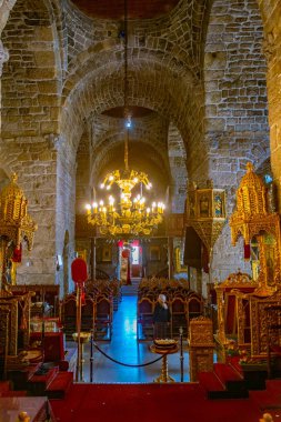 Larnaca, Kıbrıs, 9 Nisan 2018: İç Larnaka, Cypru, Saint Lazarus Church