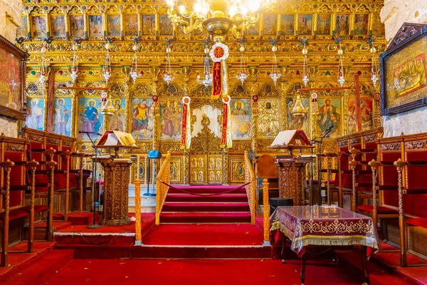 Larnaca, Kıbrıs, 9 Nisan 2018: İç Larnaka, Cypru, Saint Lazarus Church