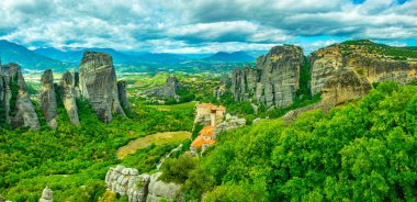 Manastır Varlaam, Roussanou, Saint Nicholas Anapavsa ve Meteora, Greec büyük meteor Manastırı