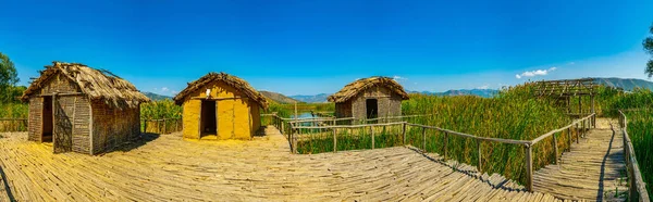 Pueblo Reconstruido Choros Proistorikos Dispilio Greec — Foto de Stock