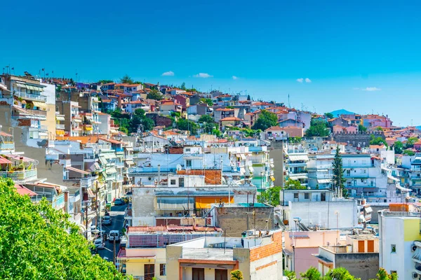 Yunan şehir Thessalonik havadan görünümü