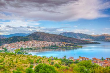 Kesriye Greec içinde havadan görünümü